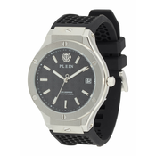 Philipp Plein Analogna ura črna/srebrna/bela