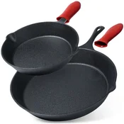 shumee Komplet litoželeznih ponv s silikonskim pokrovom CAST LINE 20 cm / 30 cm 2 kosa.