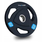 THUNDER Kolutna litoželezna utež 2,25 kg, odprtina 51 mm, ergonomski ročaji THUNDER®, (5000090236)