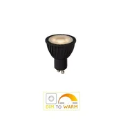 Lucide LED reflektor GU10 5W, zatemnjen do toplega, črn - črna