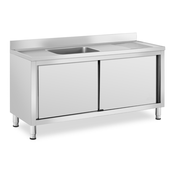 Pomivalno korito iz nerjavečega jekla - 1 korito - Royal Catering - - 500 x 400 x 240 mm