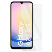 Overboard Ovitek za Samsung Galaxy A25, silikonski bleščeči, prozoren + 9H steklo