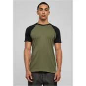 Raglan contrast t-shirt olv/bl