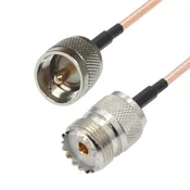 shumee Pigtail UHF vtičnica/UHF vtič RG316 2m