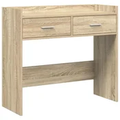 Vidaxl Konzolna miza Sonoma hrast 90 x 35 x 80 cm Inženirski les
