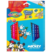 Olovke u boji Colorino Disney Jumbo - Mickey and Friends, 12 + 1 boja i šiljilo
