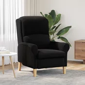 Vidaxl Ergonomski naslanjač Črna Običajne