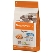 NATURES VARIETY Suva hrana sa ukusom lososa za odrasle pse Originlal GF Mini Adult 1.5kg