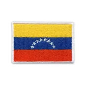 shumee Našitek zastave Venezuele - nalepka za likanje/toplotno varjenje - vezen našitek/značka/emblem