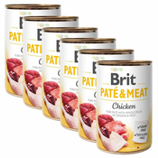 Konzerva Brit Paté & Meat Chicken 6x400 g