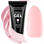 Claresa Akrilni gel za nohte POLI GEL - ROZA 30 g