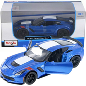Maisto - 2017 Corvette Grand Sport, kovinsko modra, 1:24