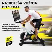 NordicTrack Tour de France Indoor Bike Dirkalno sobno kolo | 24” HD zaslon na dotik | možnost uporabe aplikacije iFit | Vaša karta za profesionalno kolesarsko izkušnjo doma! DOBAVA 10. NOVEMBER 2025