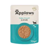 Ekonomicno pakiranje Applaws Cat Natural u temeljcu 24 x 70 g - Filet tune