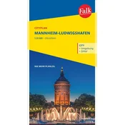 Falk Cityplan Mannheim-Ludwigshafen 1:22.500