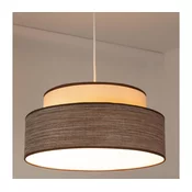 Luster na sajli GRACE 1xE27/60W/230V precnik 40 cm krem/braon