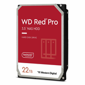 Western Digital WD Red Pro 22TB 3 5 inca SATA 6Gb/s - unutarnji NAS tvrdi disk (CMR)