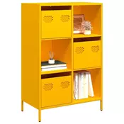 Visoka komoda boja senfa 68x39x103,5 cm od celika