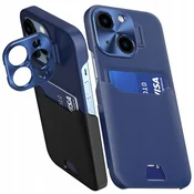 Hurtel ovitek z oporo za iPhone 14, modra