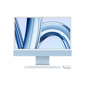 APPLE iMac MQRC3D/A plavi - 61 cm (24) M3 8-jezgreni cip, 8-jezgreni GPU, 8 GB RAM-a, 256 GB SSD