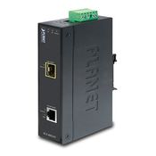 PLANET IP30 Industrial 10/100/1000T to 100/1000X SFP Gigabit Media Converter (-40 to 75 degree C) (IGT-805AT)