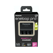 Panasonic Eneloop Smart Quick Charger CC55 + 4x Eneloop AA Pro