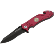 Böker Magnum Fire Fighter pocket knife 8,6 cm blade length Linerlock red 01LL470
