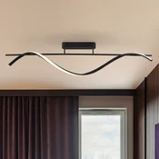 Schuller Valencia LED-stropna svetilka Boa, mat črna, dolžina 90 cm, kovina - Hodnik - Sodobni - Aluminij