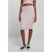 Womens ribbed lilac midi skirt