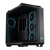 ASUS TUF Gaming GT502 Horizon ARGB ATX računalniško ohišje, kaljeno steklo, štirje 120mm ARGB ventilatorji, črno - 90DC0090-B19020-A