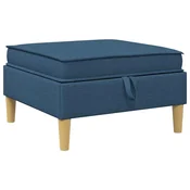 Vidaxl Pouf s shrambnim prostorom Modra Blago