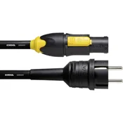 Cordial Tok Priključni kabel [1x Varnostni moški konektor - 1x PowerCon moški konektor] 1.50 m Črna Cordial CFCA 1,5 S-TRUE 1-PVC