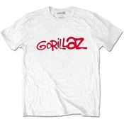 Gorillaz Logo White M Majica