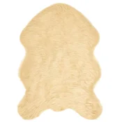 Tepih od umjetne ovcje kože TAFALLA Krem 60 x 90 cm Poliester