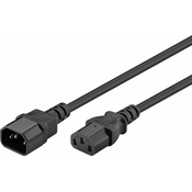 Napajalni kabel IEC C13 - C14 Goobay črn 5m
