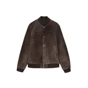 AllSaints Prehodna jakna STAFFORD čokolada