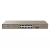 Stikalo Giga 48cm 16xRJ45 16x PoE 2xSFP TEG1118P-16-250W Tenda