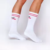 BeastPink Nogavice High Socks White