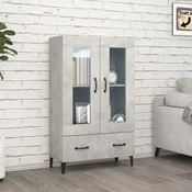 Vidaxl vidaXL Visoka omarica betonsko siva 70x31x115 cm