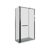 Armal pravokotna tuš kabina Modul 100, krom profili, prozorno steklo - MODUL K 110x100