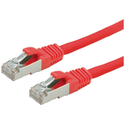 VALUE Value 21.99.1251 RJ45 omrežni kabel\, Patch kabel CAT 6 S/FTP 3.00 m rdeča 1 kos, (20420392)