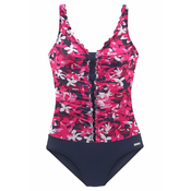 PETITE FLEUR Enodelne kopalke temno modra/roza/bela