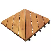 vidaXL Tla za teraso 30 pcs Rjava 30 x 30 cm Akacijevo trdo leseno
