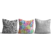 Aberto Design Set 3 jastuka 43x43cm Šareni