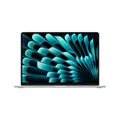 MacBook Air 15: M4 z 10-jedrno CPE in 10-jedrno GPE, 256 GB SSD - srebrn