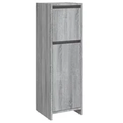 Vidaxl Kopalniška omarica siva sonoma 30x30x95 cm inženirski les