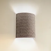 Duolla Stenska svetilka Boucle, barva cappuccino, tkanina, 24 cm - Dnevna soba/jedilnica - kapučino - Tkanine/tekstil