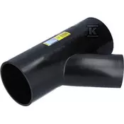 Geberit PEHD T-kos 125x90/45 stopinjski, črne barve (HDPE odvodnjavanje)