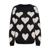 ONLY Pulover ONLPOPPY kremna/črna