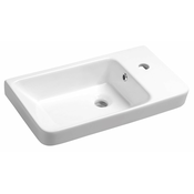 Keramični umivalnik LUXA, 55 x 30 cm - Bela - 24 - 30.00 - Keramika - Obešen na steno – vijaki - Da - Sapho - 55.00 - 1 hole - Rectangle - Umivalnik - 55x30 cm